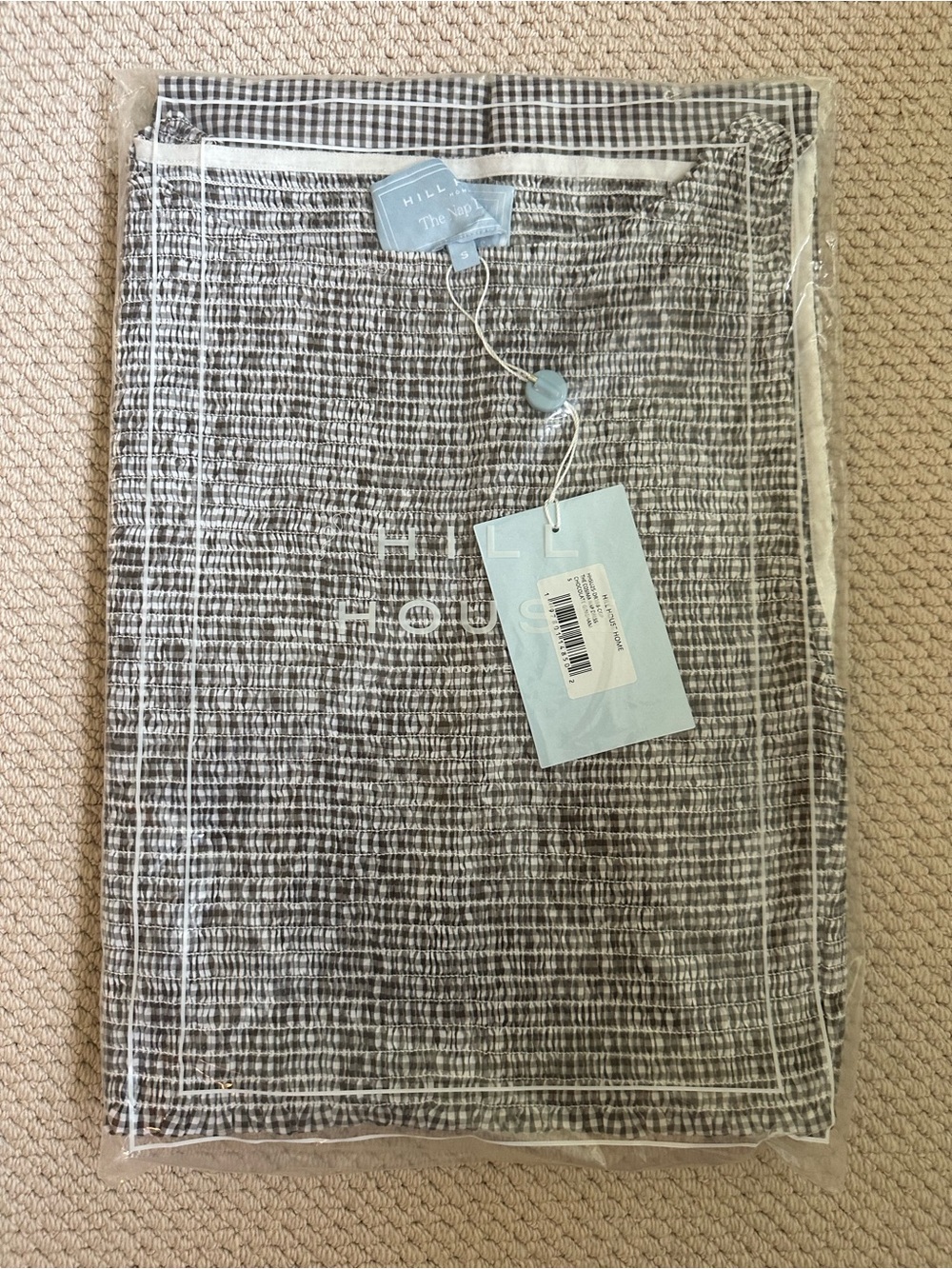 NEW Hill House Cosima Nap dress. Chocolate Gingham. S. NWT. - Picture 8 of 9